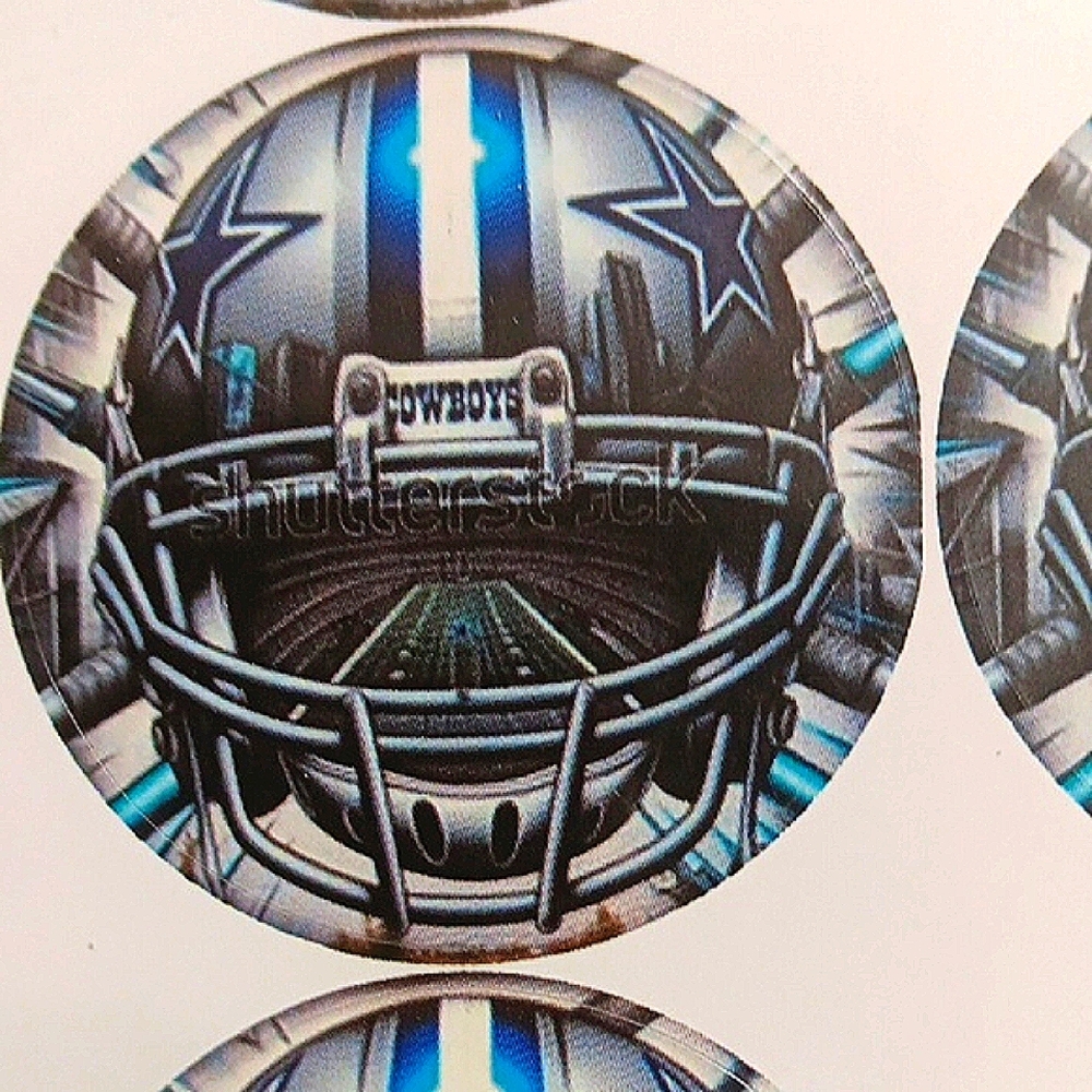 Dallas Cowboys Fans  Helmet Stickers For Letters, Computers, Etc!!!